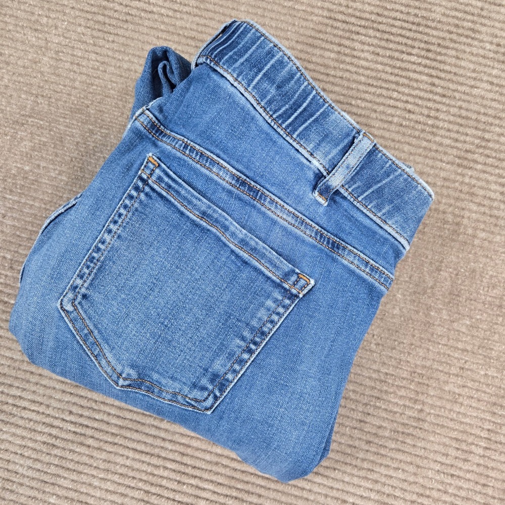 J.Jill Womens 12 Blue Boyfriend Straight-Leg Ankle Medium Wash Jeans